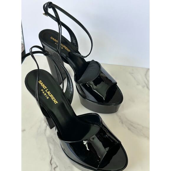 SAINT LAURENT Women's Jodie Platform Sandals (MSRP: $1,150) Brand New EU 40 US10 - Picture 4 of 10